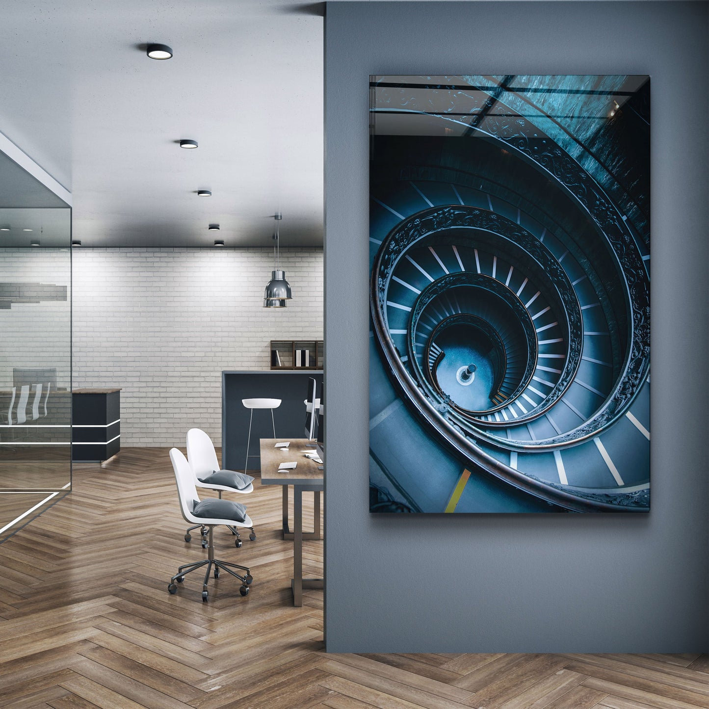 Infinity Ladder - Designer's Collection Glass Wall Art