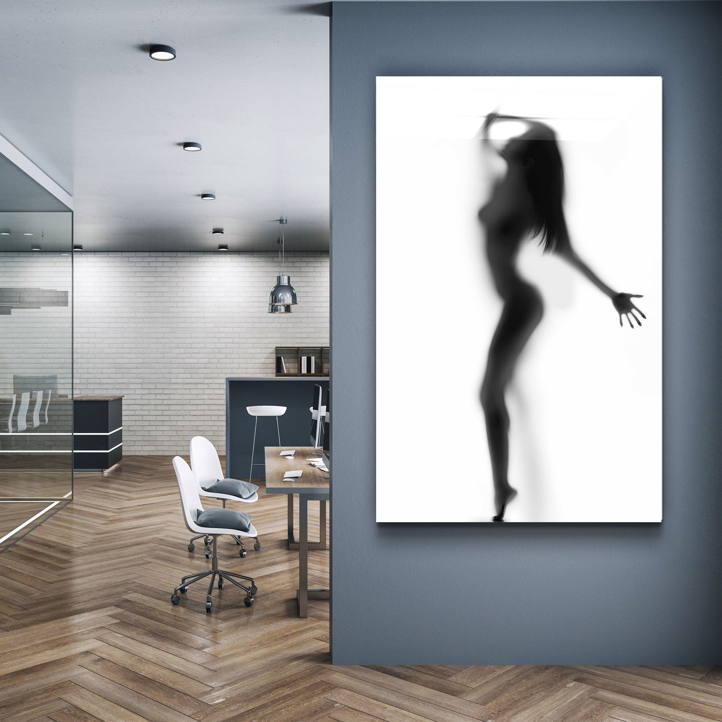 Behind the Curtain 2 - Designer's Collection Glass Wall Art