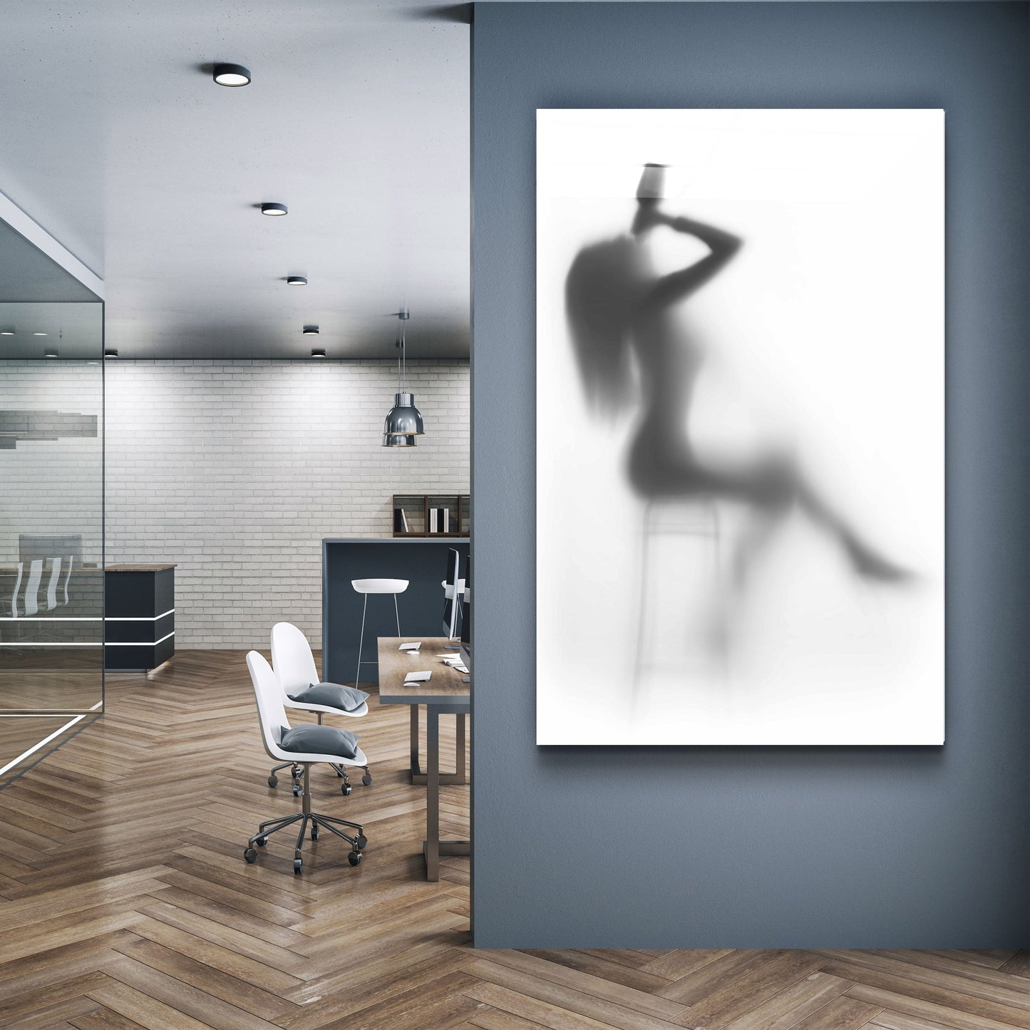 Behind the Curtain 3 - Designer's Collection Glass Wall Art