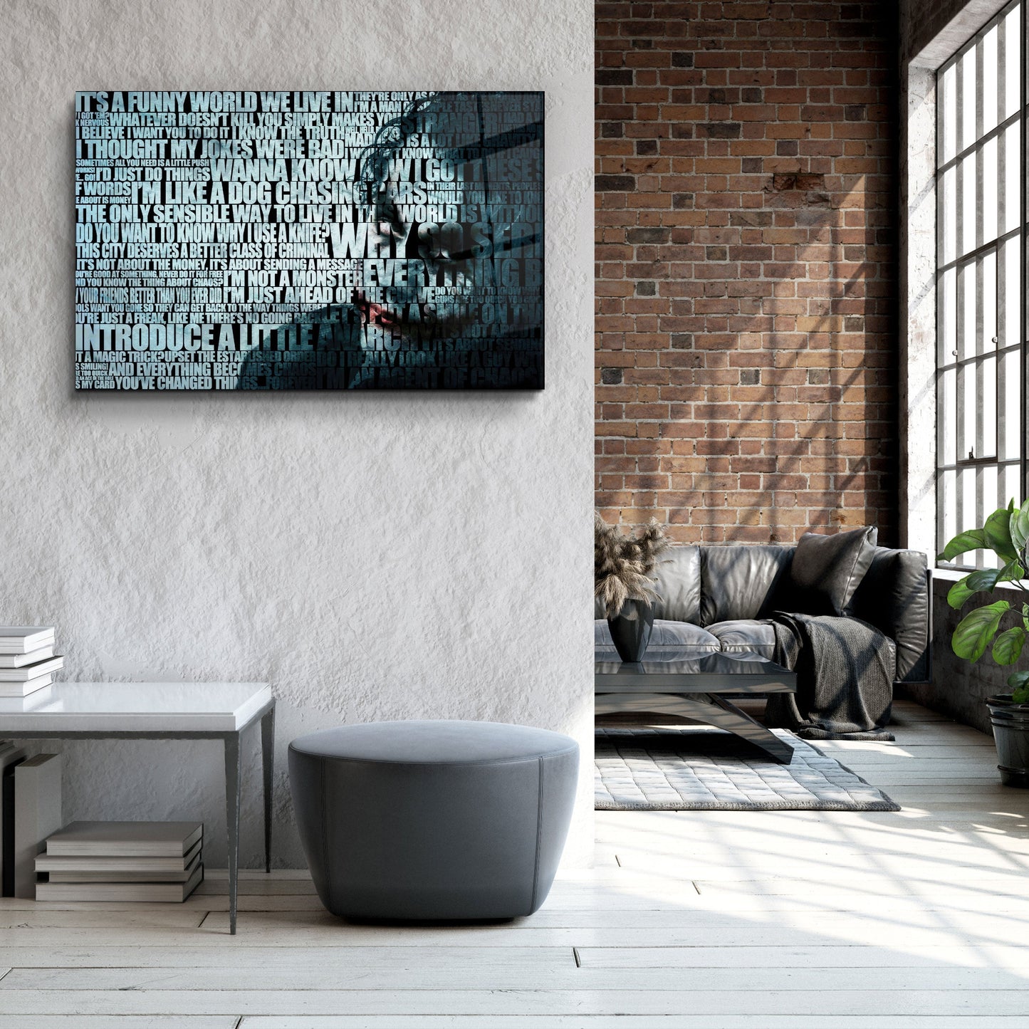 JOKER Words - Designer's Collection Glass Wall Art