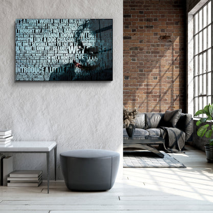JOKER Words - Designer's Collection Glass Wall Art