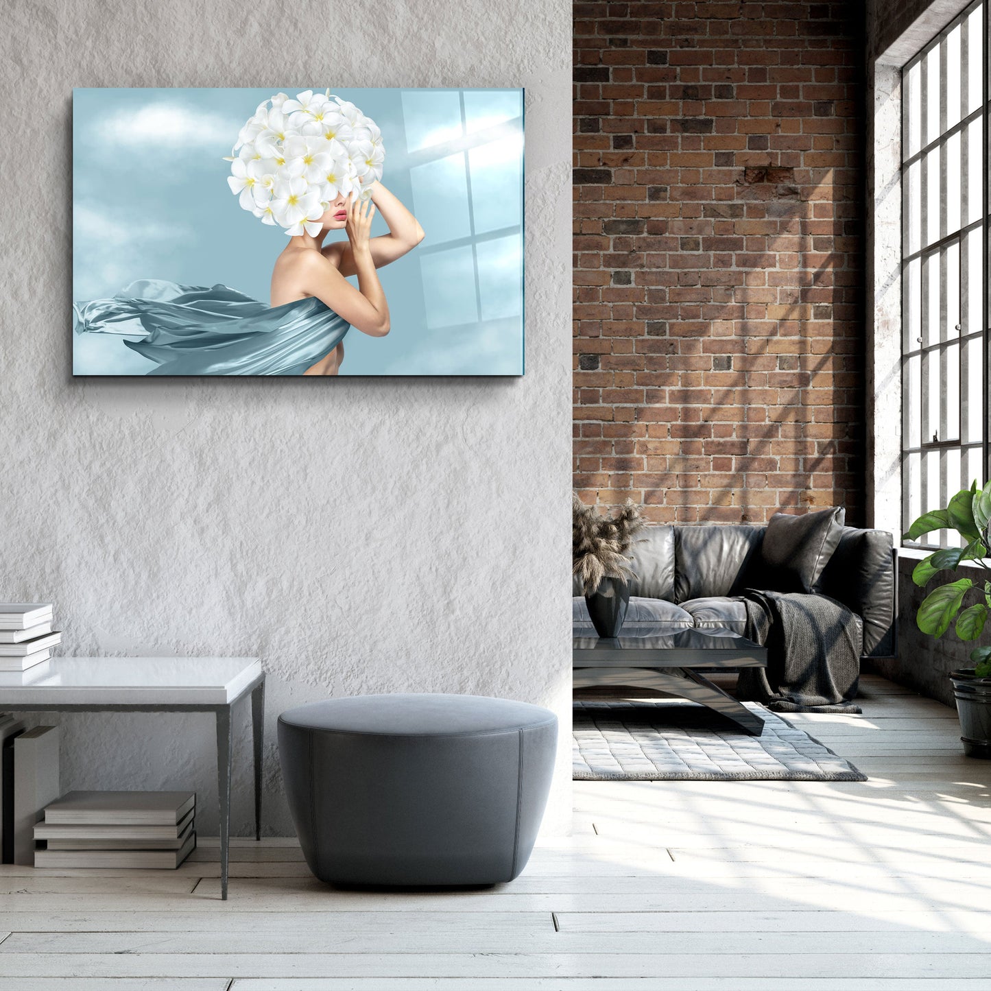 Beauty Head - Designer's Collection Glass Wall Art