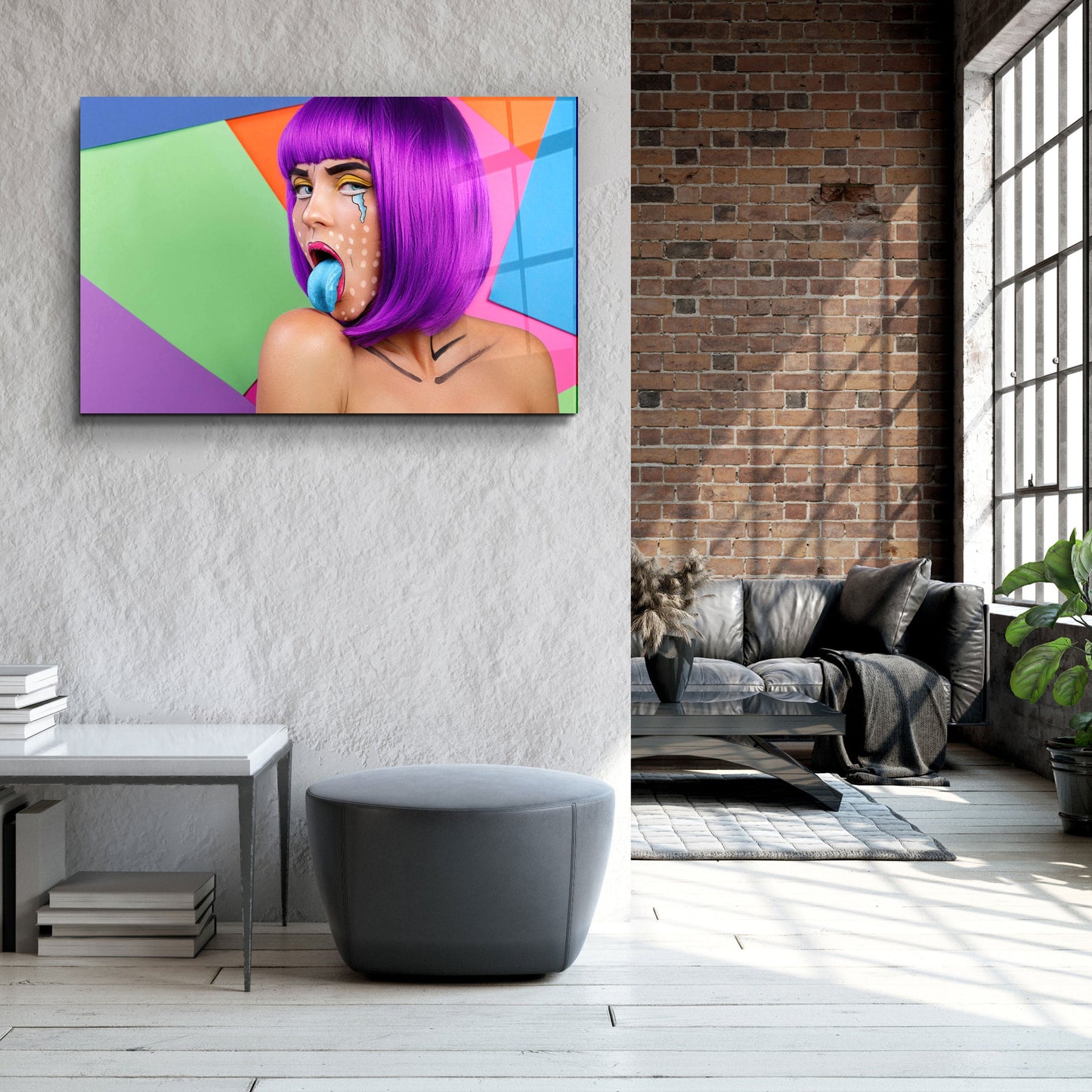 Blue Tongue - Designer's Collection Glass Wall Art