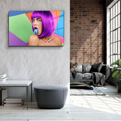 Blue Tongue - Designer's Collection Glass Wall Art