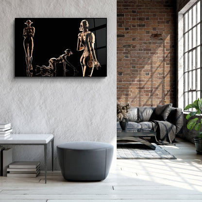 RoboGirlz - Designer's Collection Glass Wall Art
