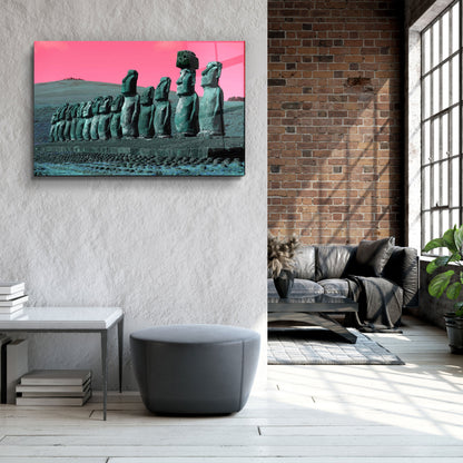 Stone Heads - Designer's Collection Glass Wall Art