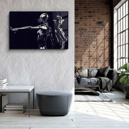RoboGirlz2 - Designer's Collection Glass Wall Art