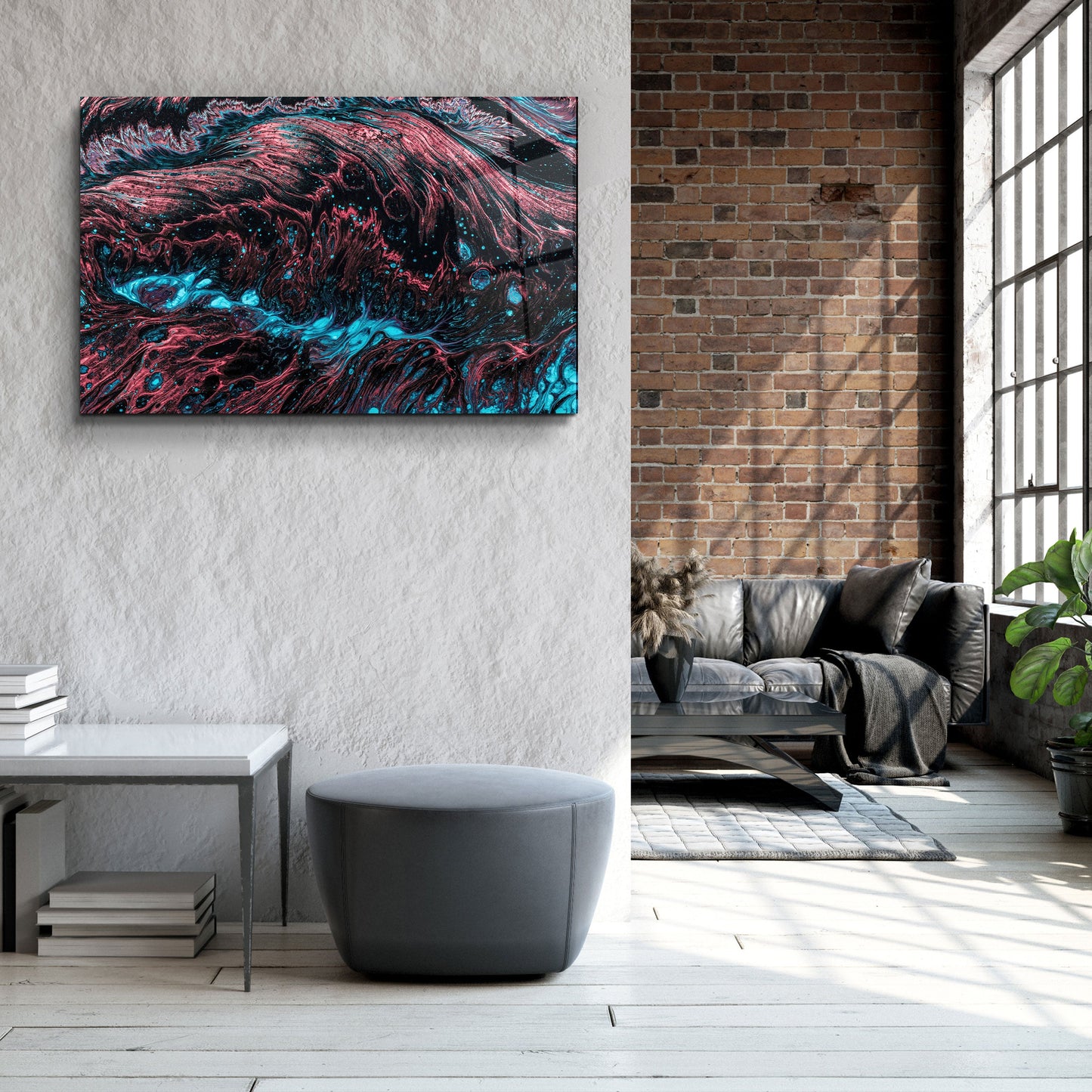 Color Waves - Designer's Collection Glass Wall Art