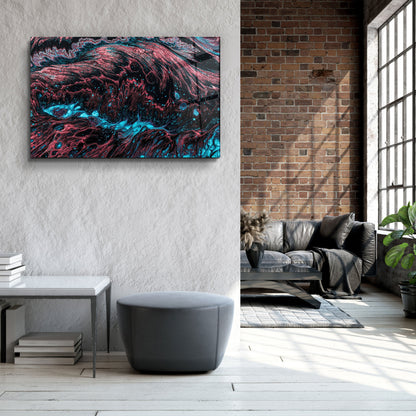 Color Waves - Designer's Collection Glass Wall Art