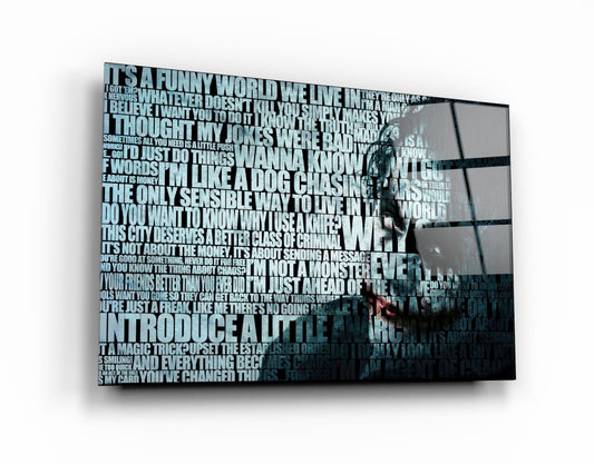 JOKER Words - Designer's Collection Glass Wall Art