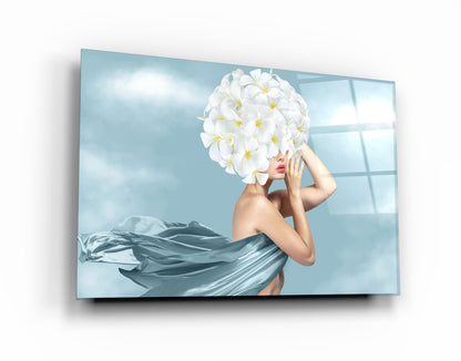 Beauty Head - Designer's Collection Glass Wall Art