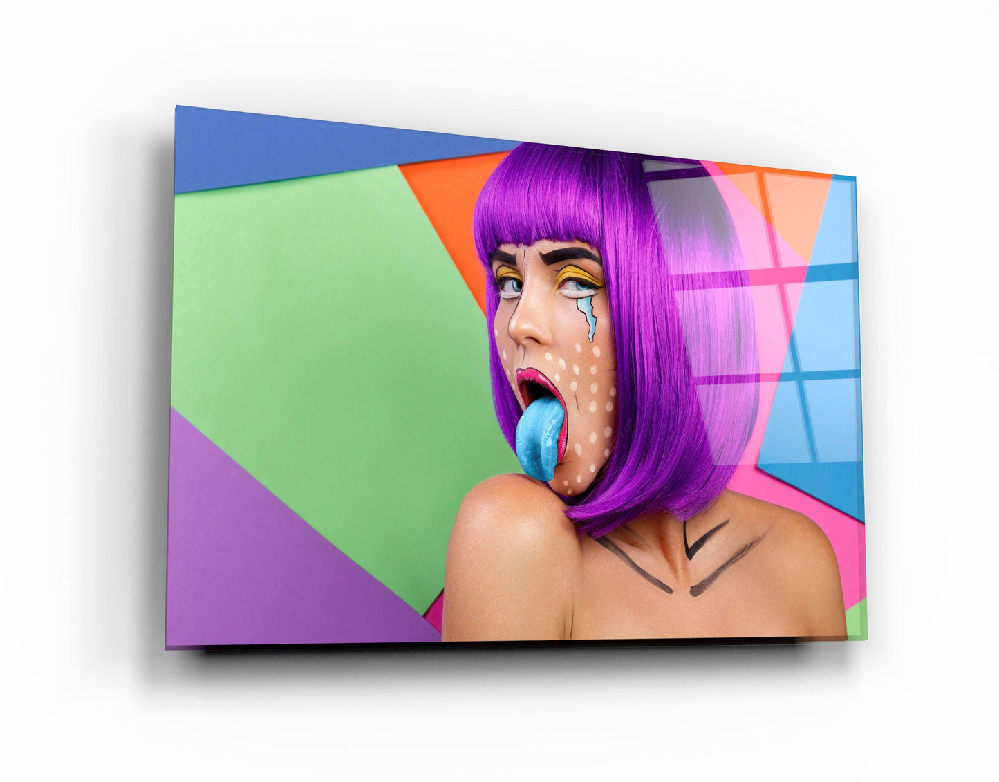 Blue Tongue - Designer's Collection Glass Wall Art
