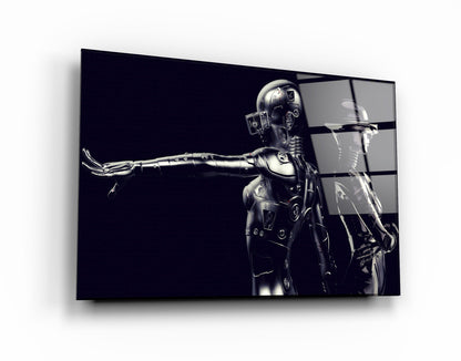 RoboGirlz2 - Designer's Collection Glass Wall Art