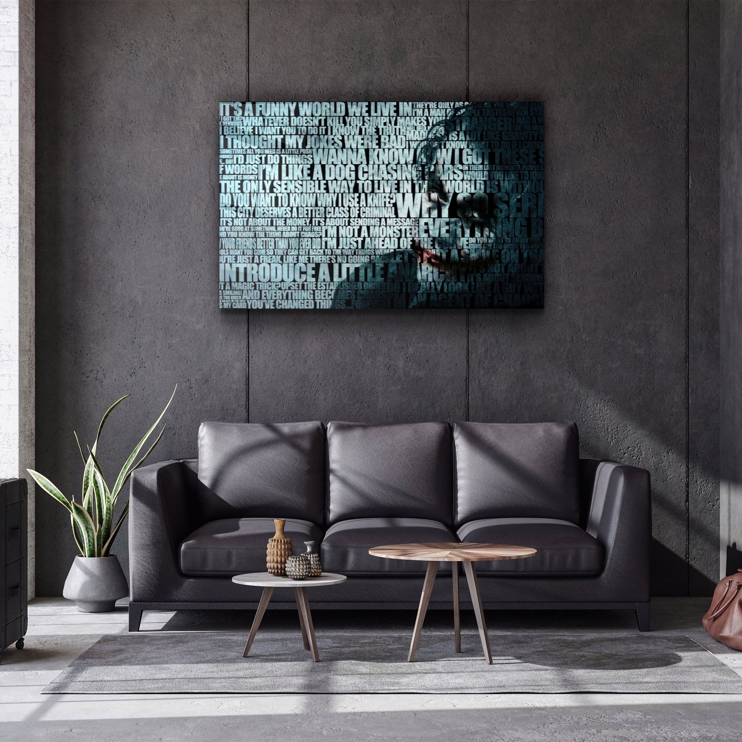 JOKER Words - Designer's Collection Glass Wall Art