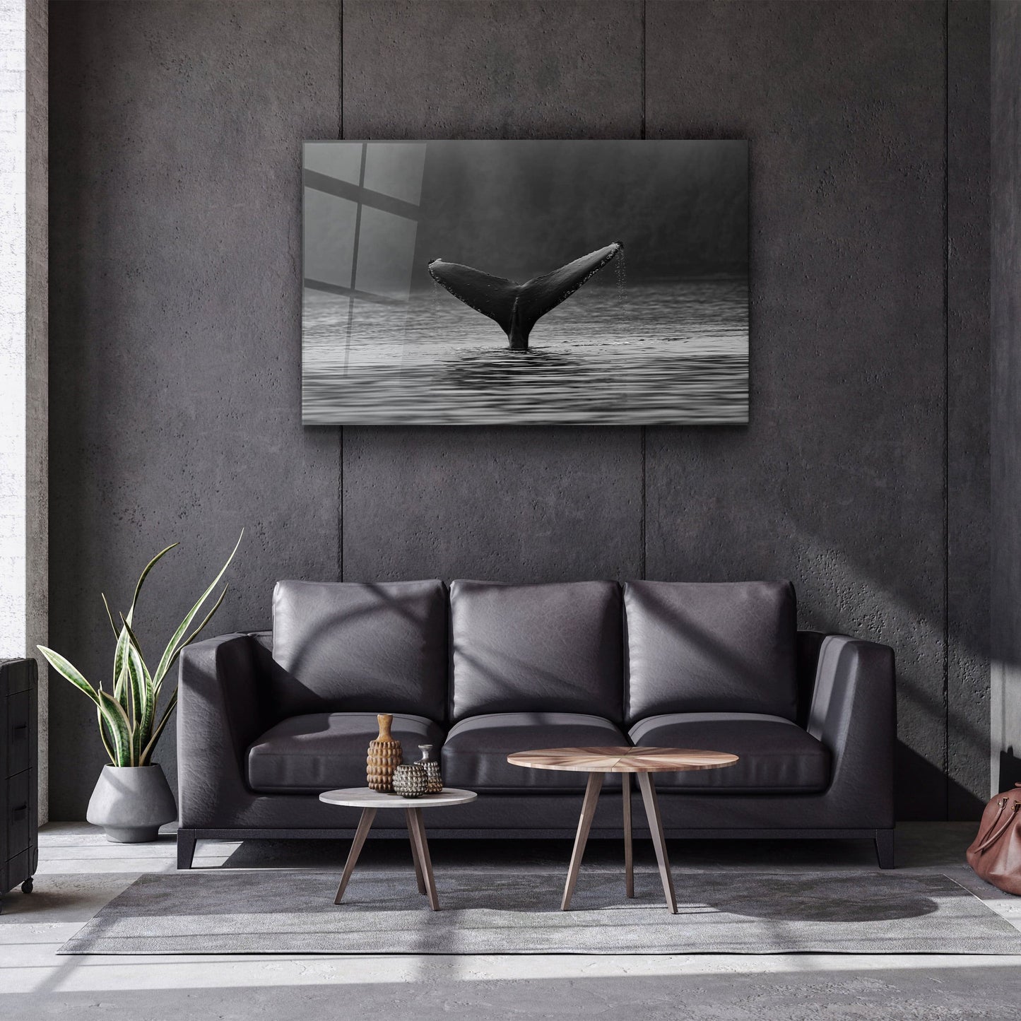 Whale - Designer's Collection Glass Wall Art