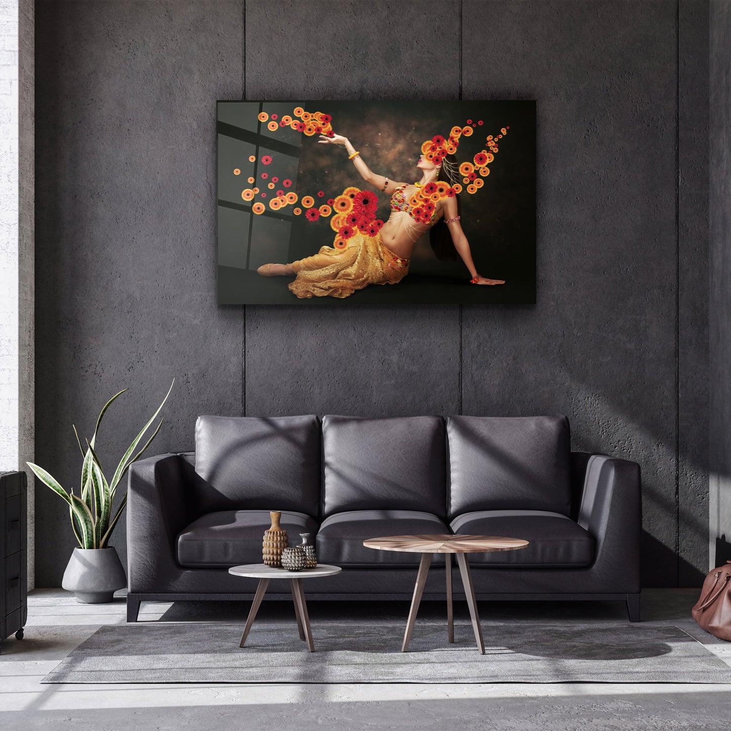 Oriental Dancer - Designer's Collection Glass Wall Art
