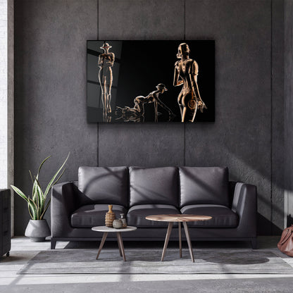 RoboGirlz - Designer's Collection Glass Wall Art