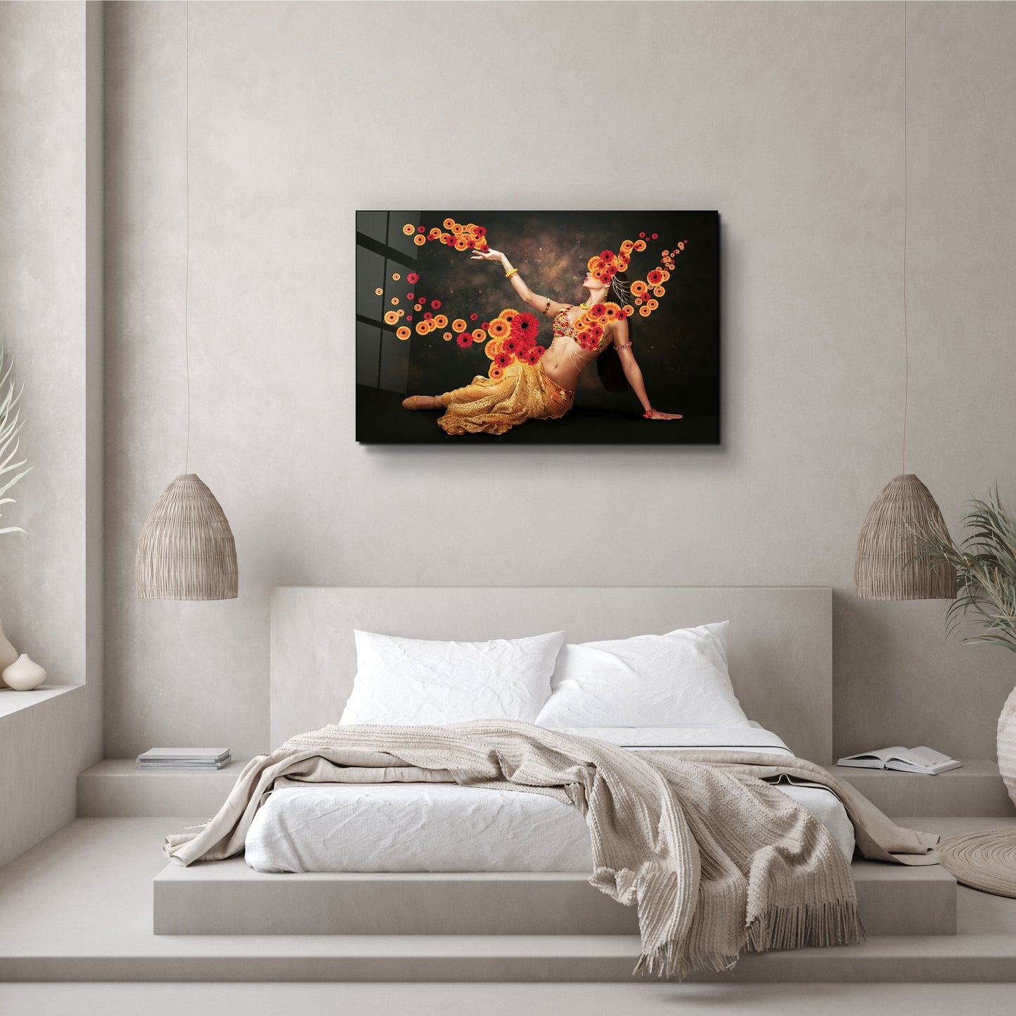 Oriental Dancer - Designer's Collection Glass Wall Art