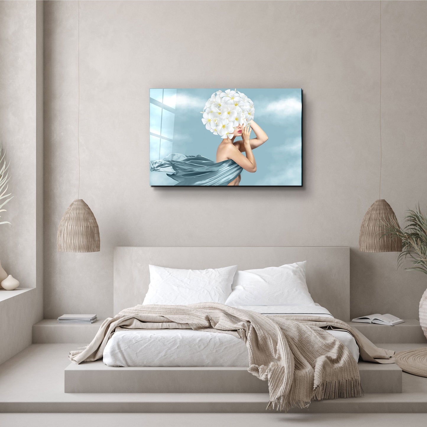 Beauty Head - Designer's Collection Glass Wall Art
