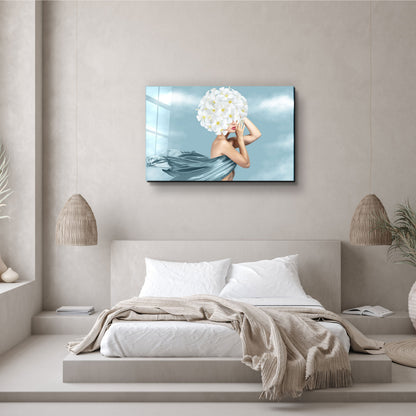 Beauty Head - Designer's Collection Glass Wall Art
