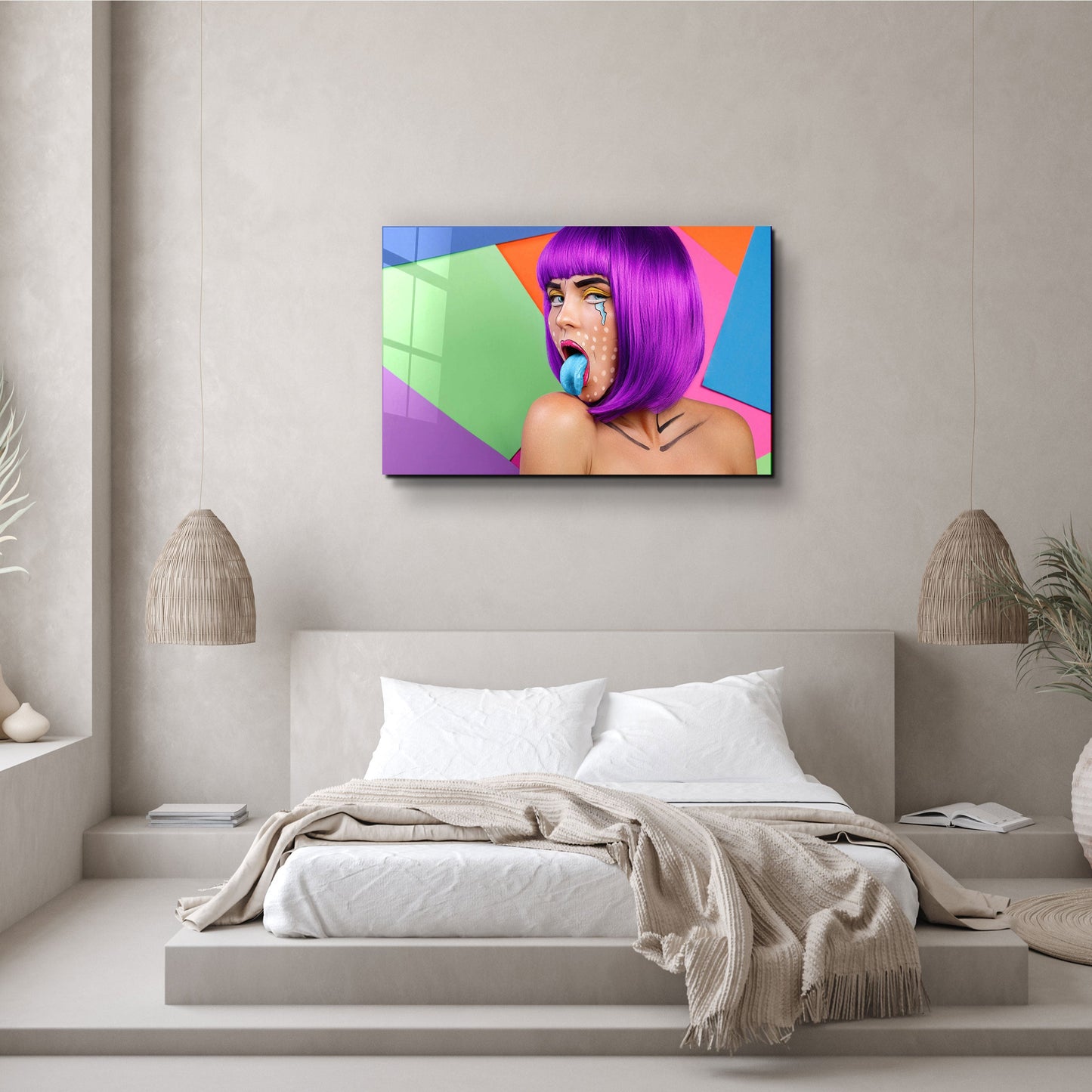 Blue Tongue - Designer's Collection Glass Wall Art