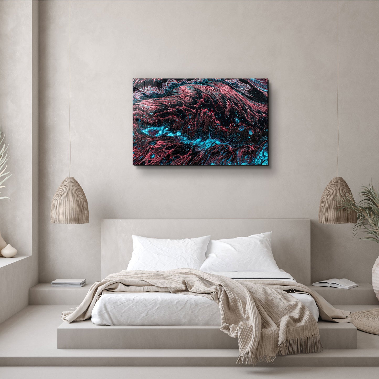 Color Waves - Designer's Collection Glass Wall Art