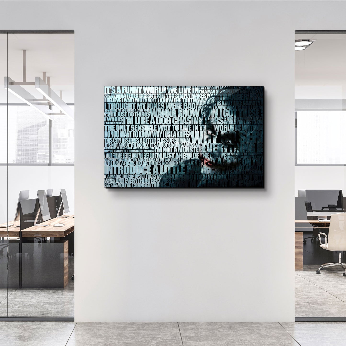 JOKER Words - Designer's Collection Glass Wall Art