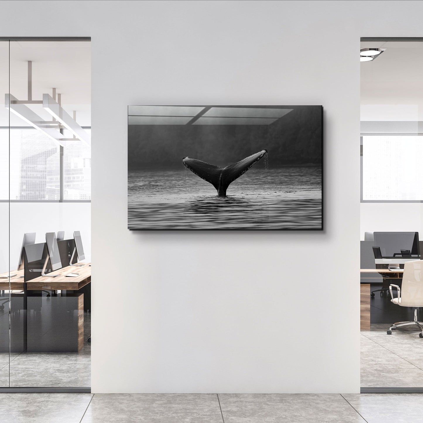 Whale - Designer's Collection Glass Wall Art