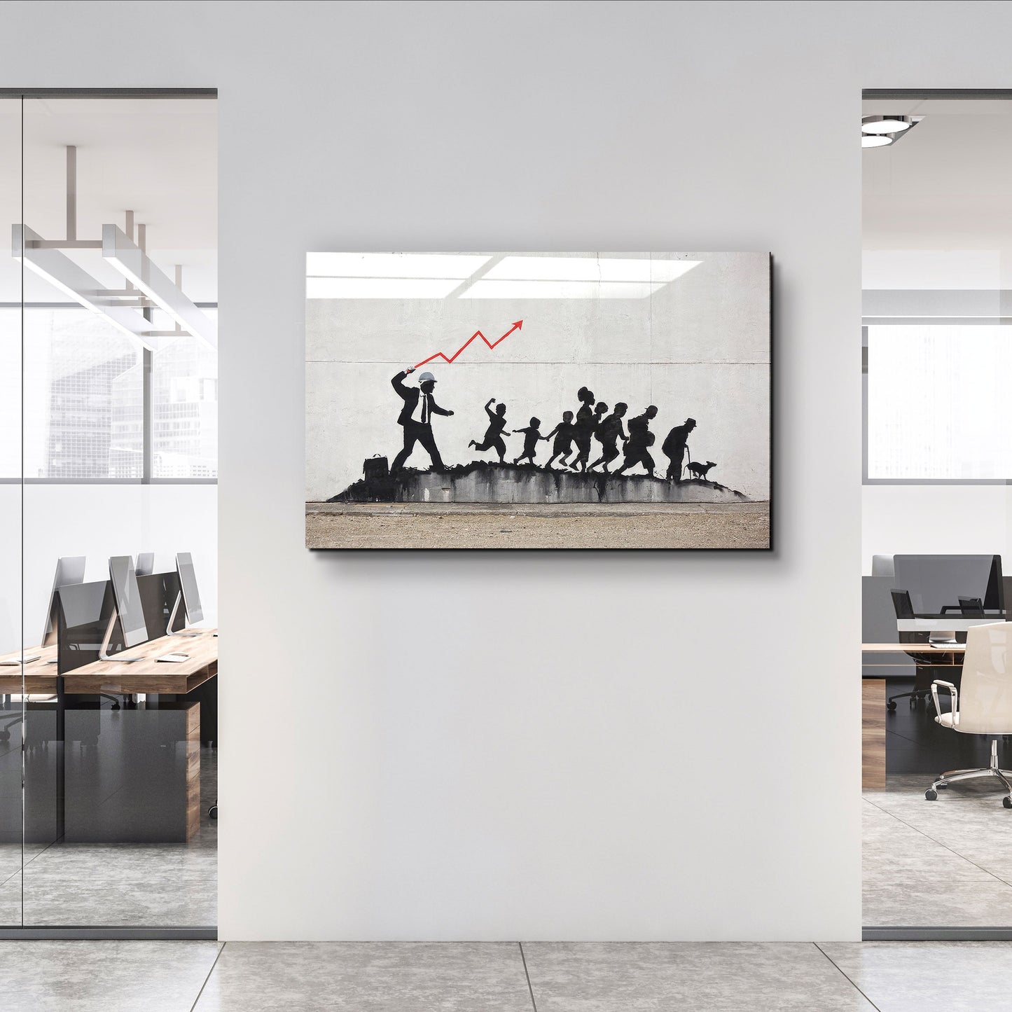 Banksy - Noname - Designer's Collection Glass Wall Art