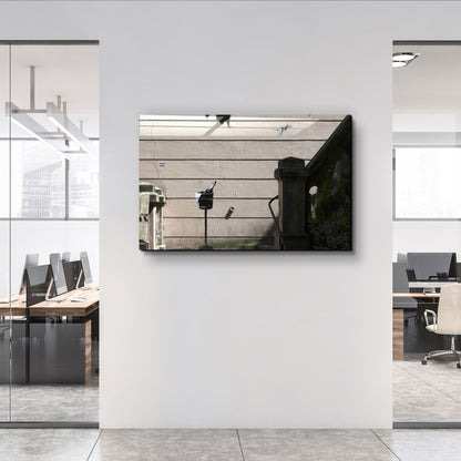 Banksy - Champagne and Mouse - Designer's Collection Glass Wall Art