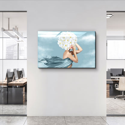 Beauty Head - Designer's Collection Glass Wall Art