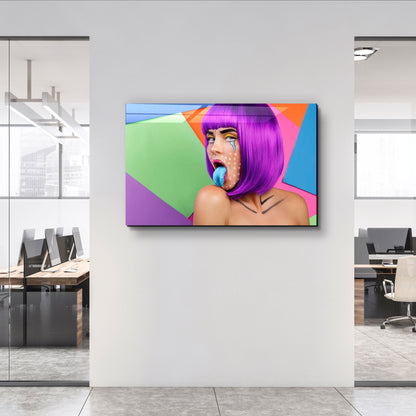 Blue Tongue - Designer's Collection Glass Wall Art