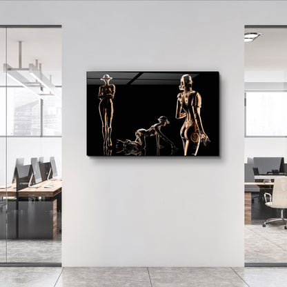 RoboGirlz - Designer's Collection Glass Wall Art