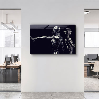 RoboGirlz2 - Designer's Collection Glass Wall Art