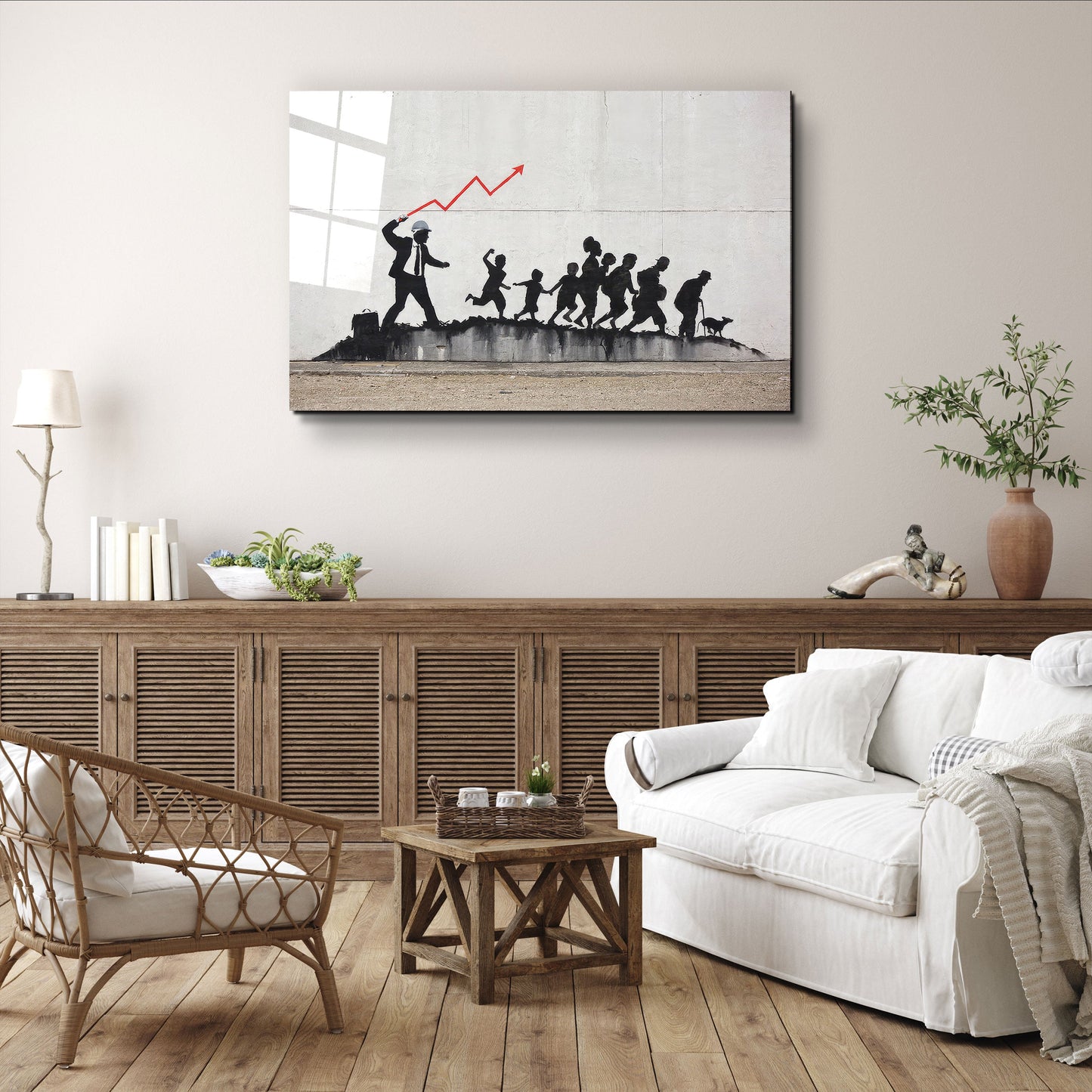 Banksy - Noname - Designer's Collection Glass Wall Art