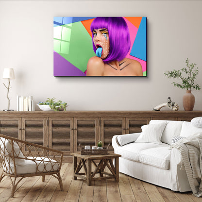 Blue Tongue - Designer's Collection Glass Wall Art