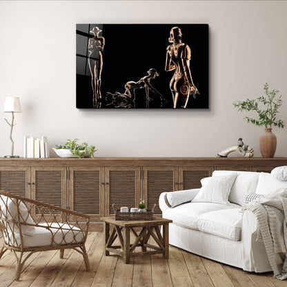 RoboGirlz - Designer's Collection Glass Wall Art
