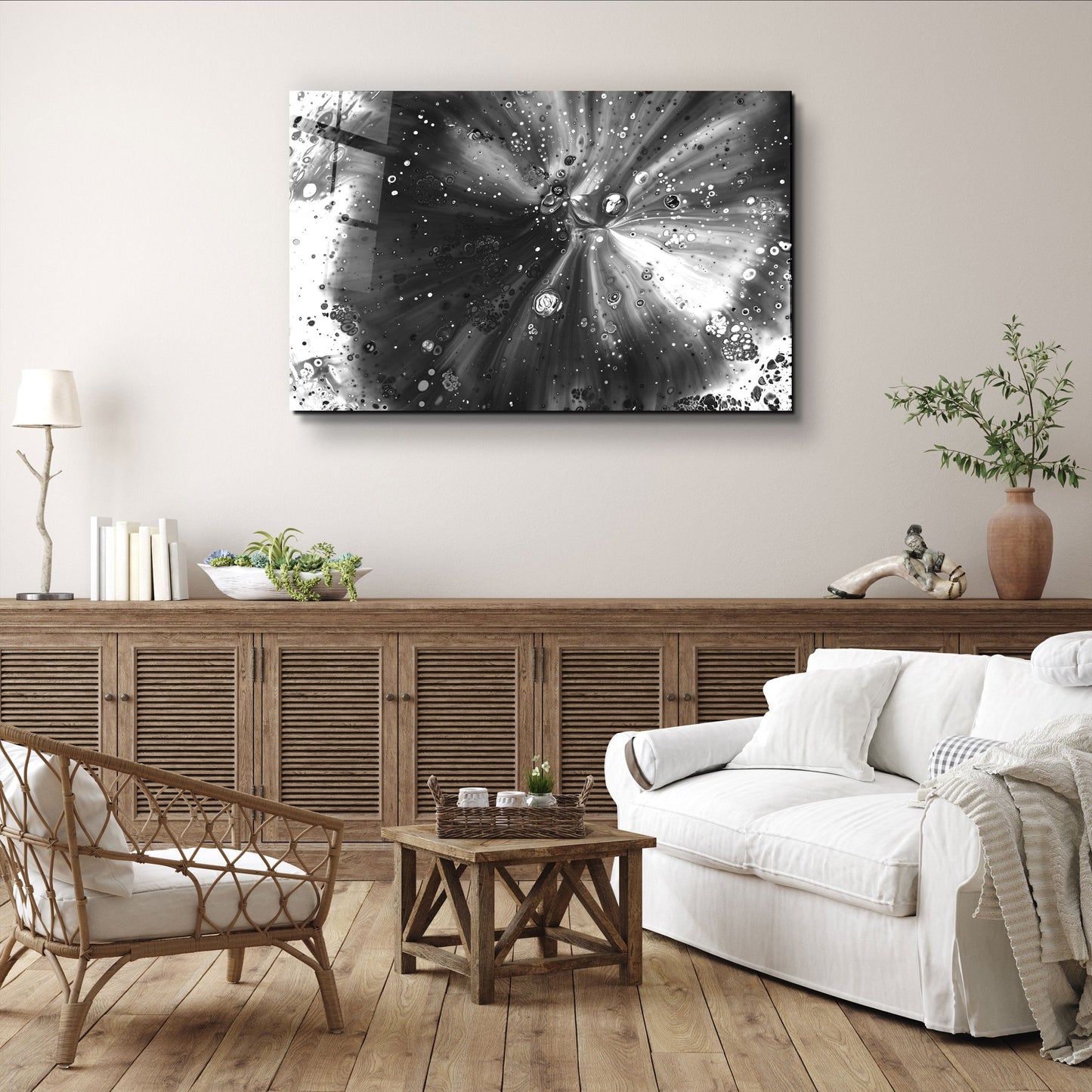 Black and White - Designer's Collection Glass Wall Art