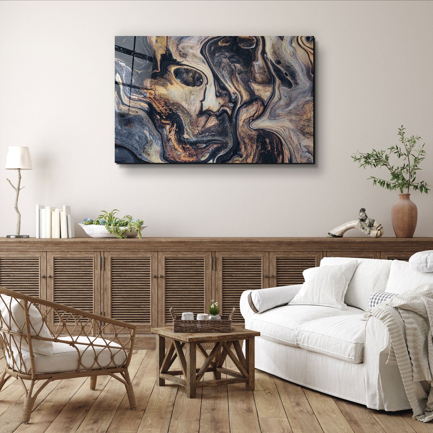 Dusty - Designer's Collection Glass Wall Art