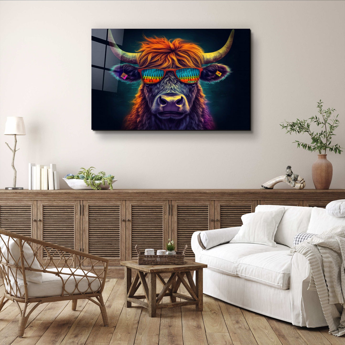Cool Bull - Designers Collection Glass Wall Art