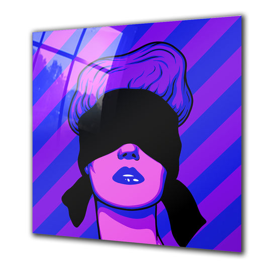 Blind Woman Purple